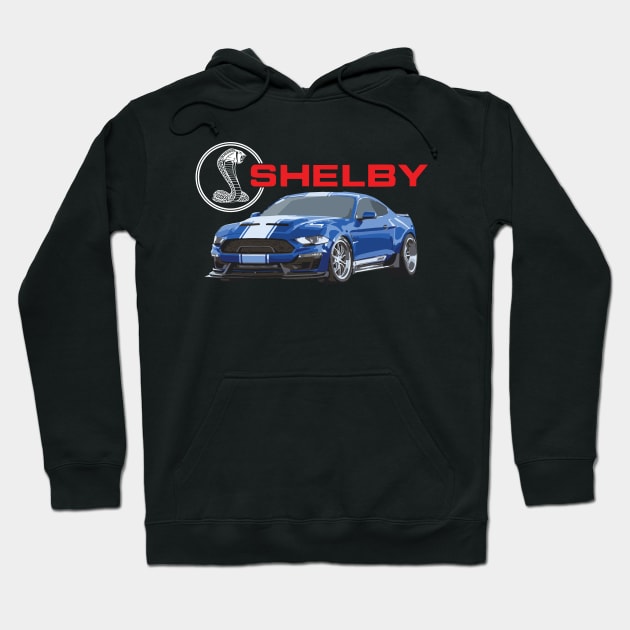 Shelby Mustang Super Snake GT USA Hoodie by cowtown_cowboy